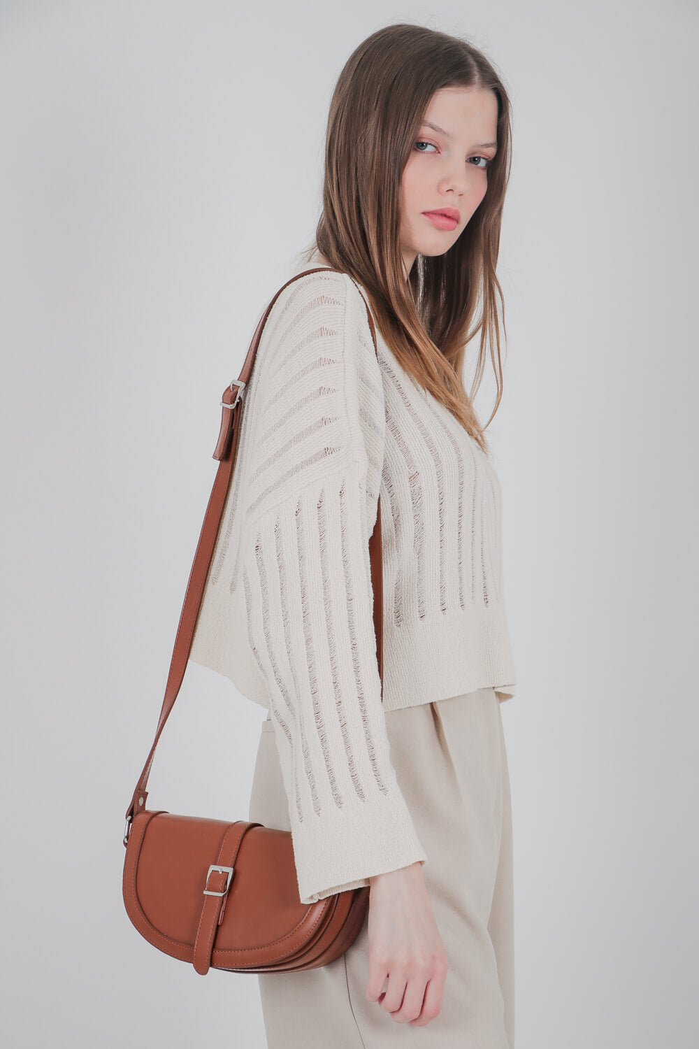 Οβάλ τσάντα ώμου