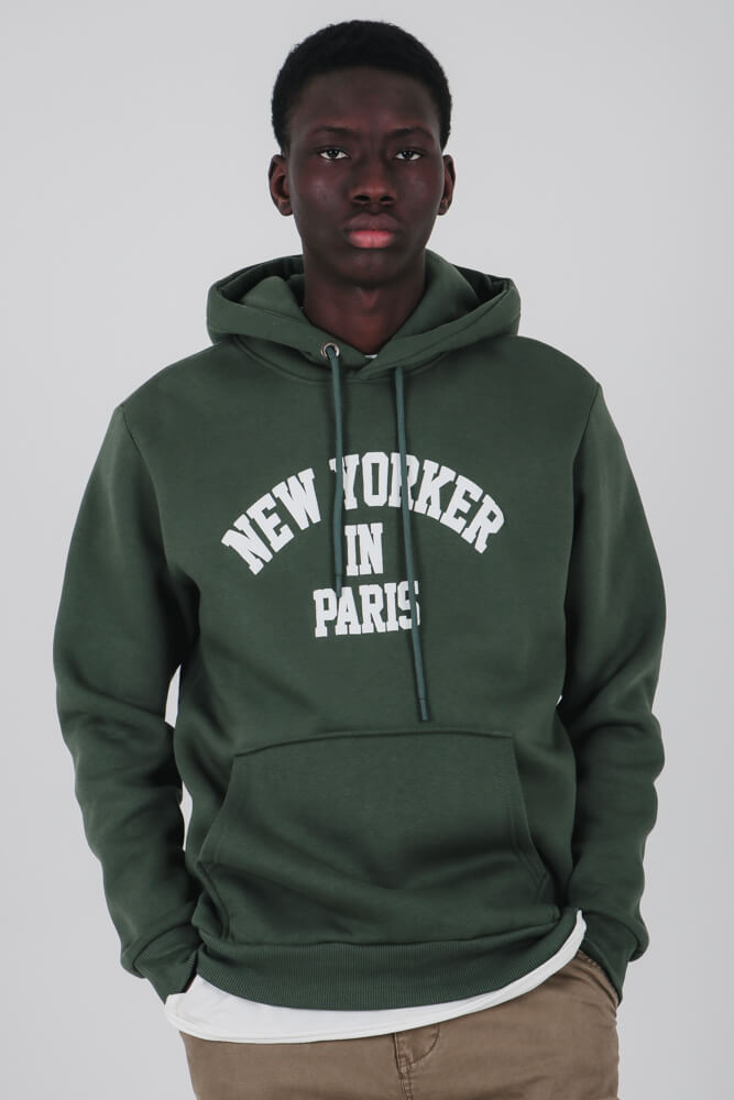 Φούτερ με κουκούλα και στάμπα