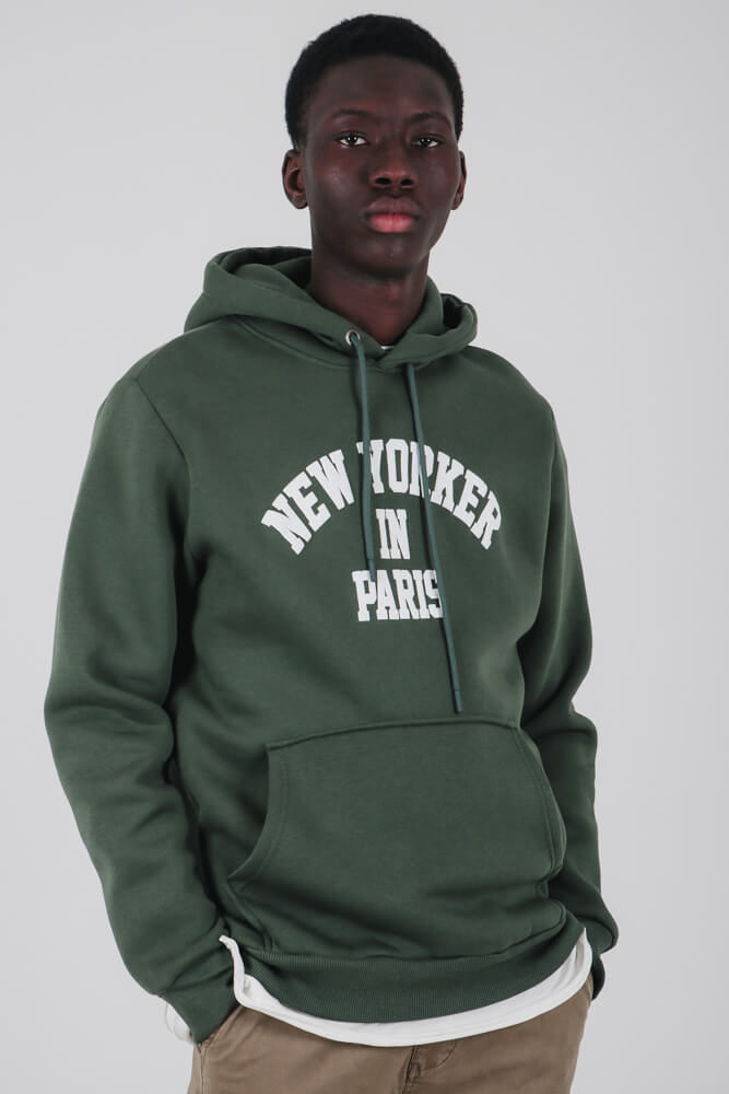 Φούτερ με κουκούλα και στάμπα