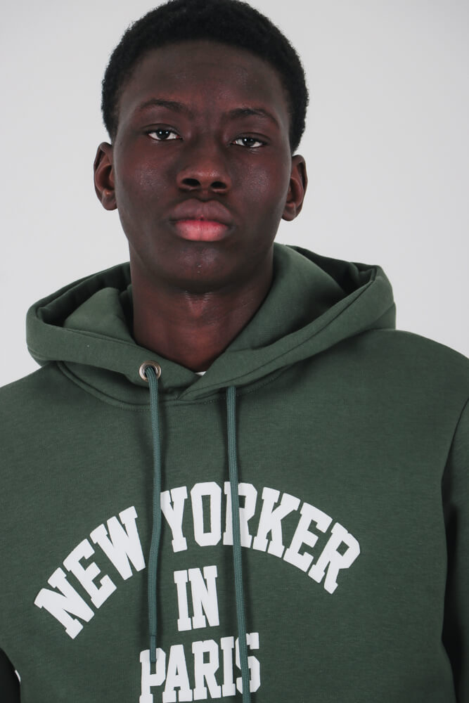 Φούτερ με κουκούλα και στάμπα