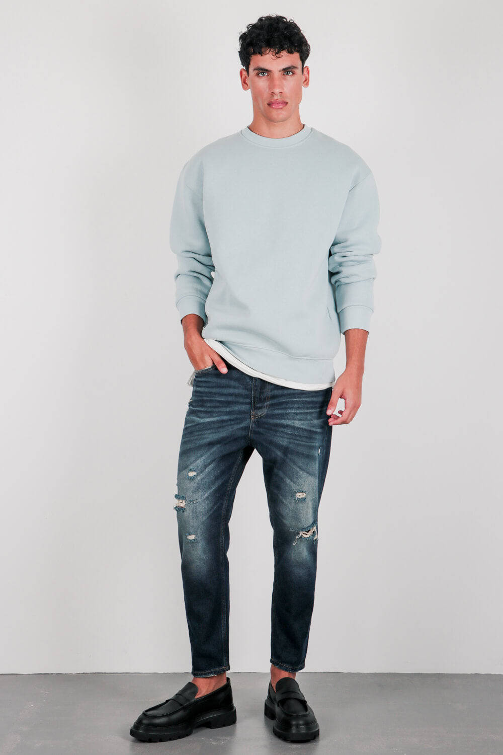 Βαμβακερό φούτερ crewneck