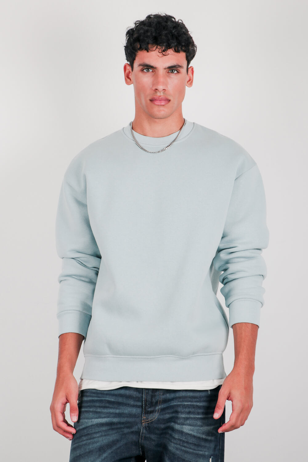 Βαμβακερό φούτερ crewneck