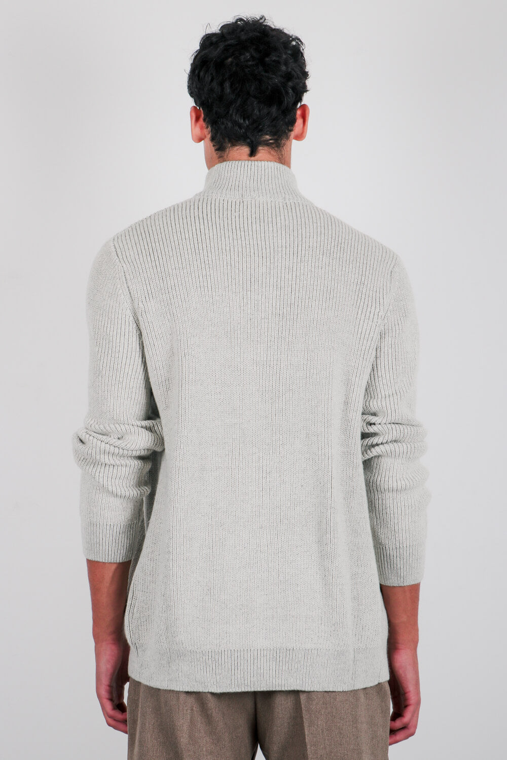 Πλεκτή ζακέτα με ανάποδη πλέξη