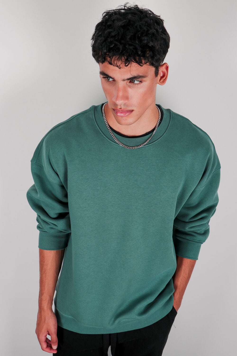 Βαμβακερό φούτερ crewneck