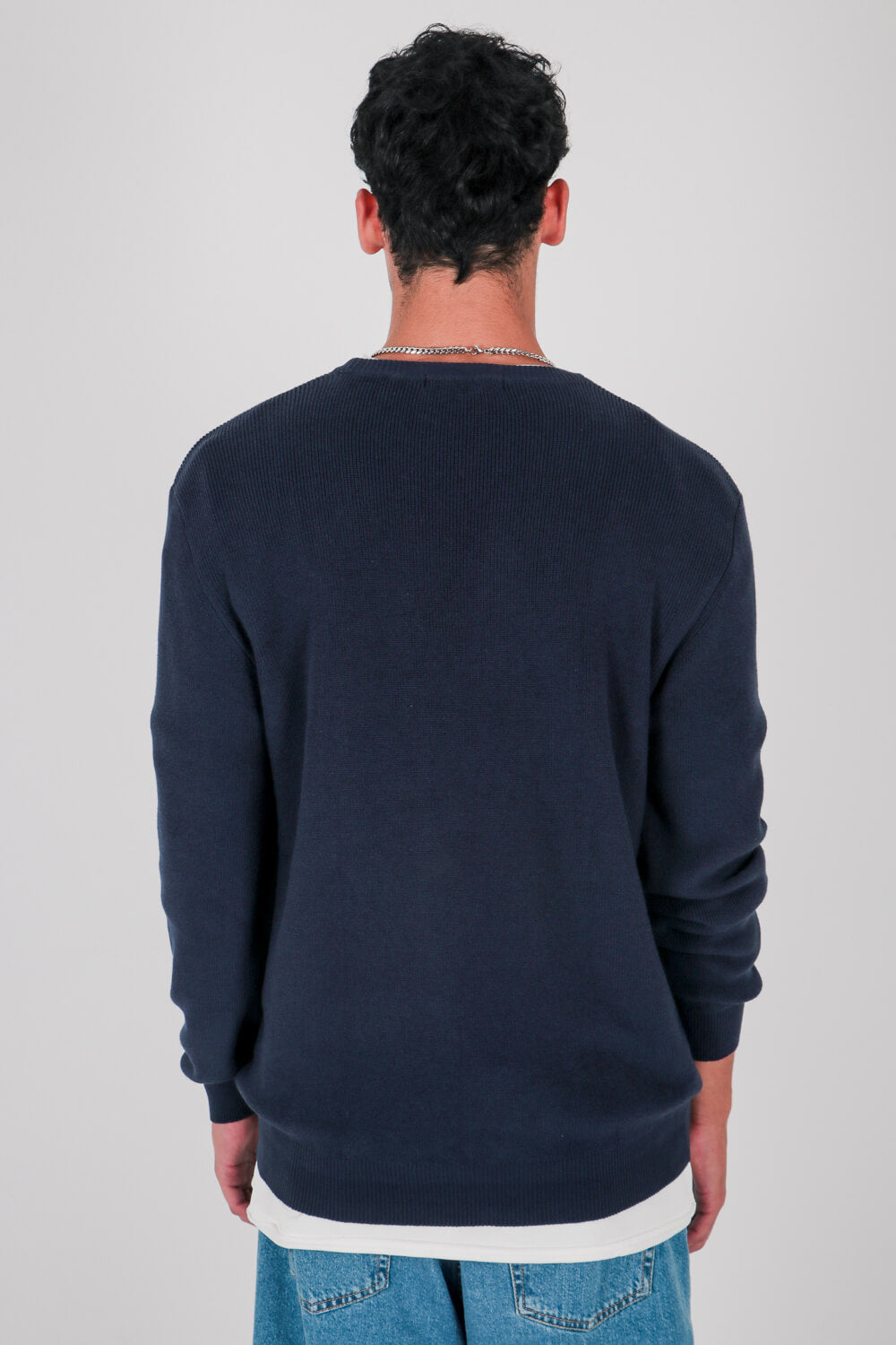 Πλεκτή μπλούζα με σχέδιο πλέξης