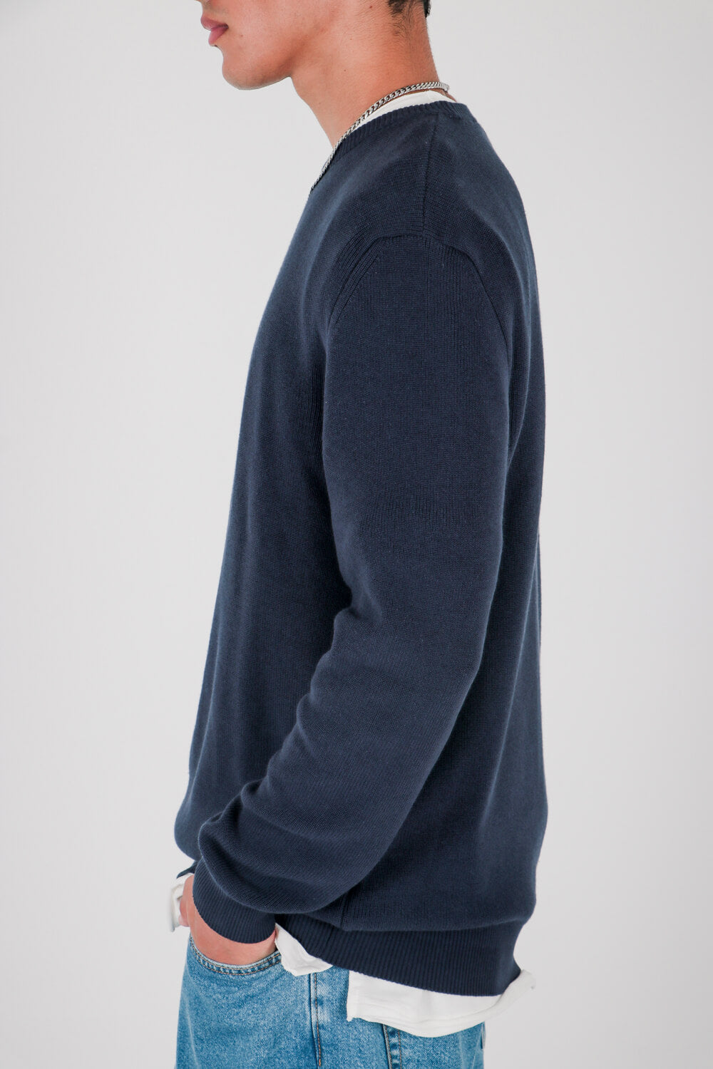 Πλεκτή μπλούζα με σχέδιο πλέξης