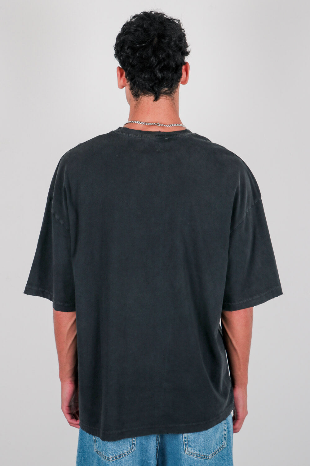 Ριχτή μπλούζα με ξέβαμμα