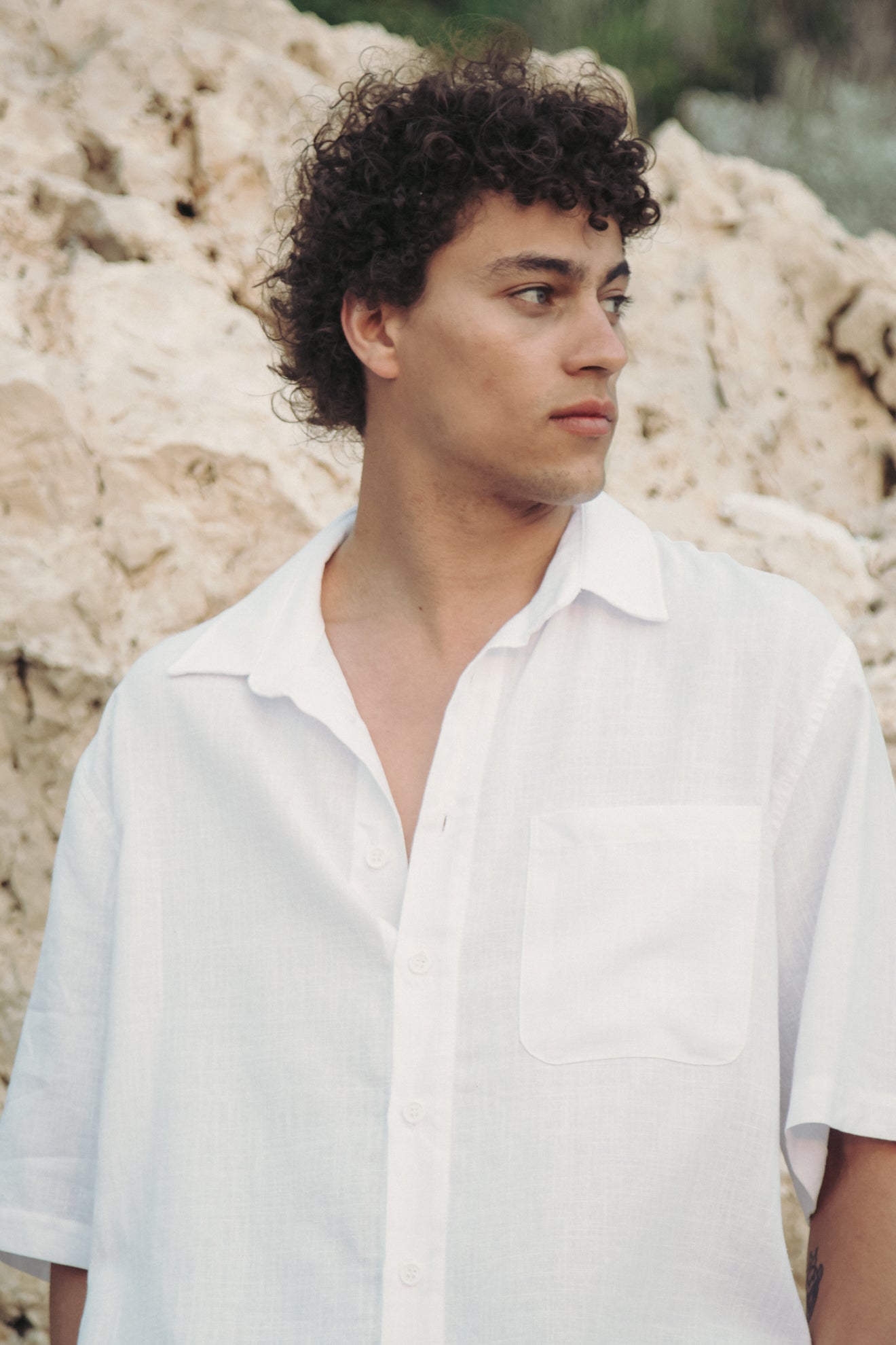 Βαμβακερό πουκάμισο relaxed fit