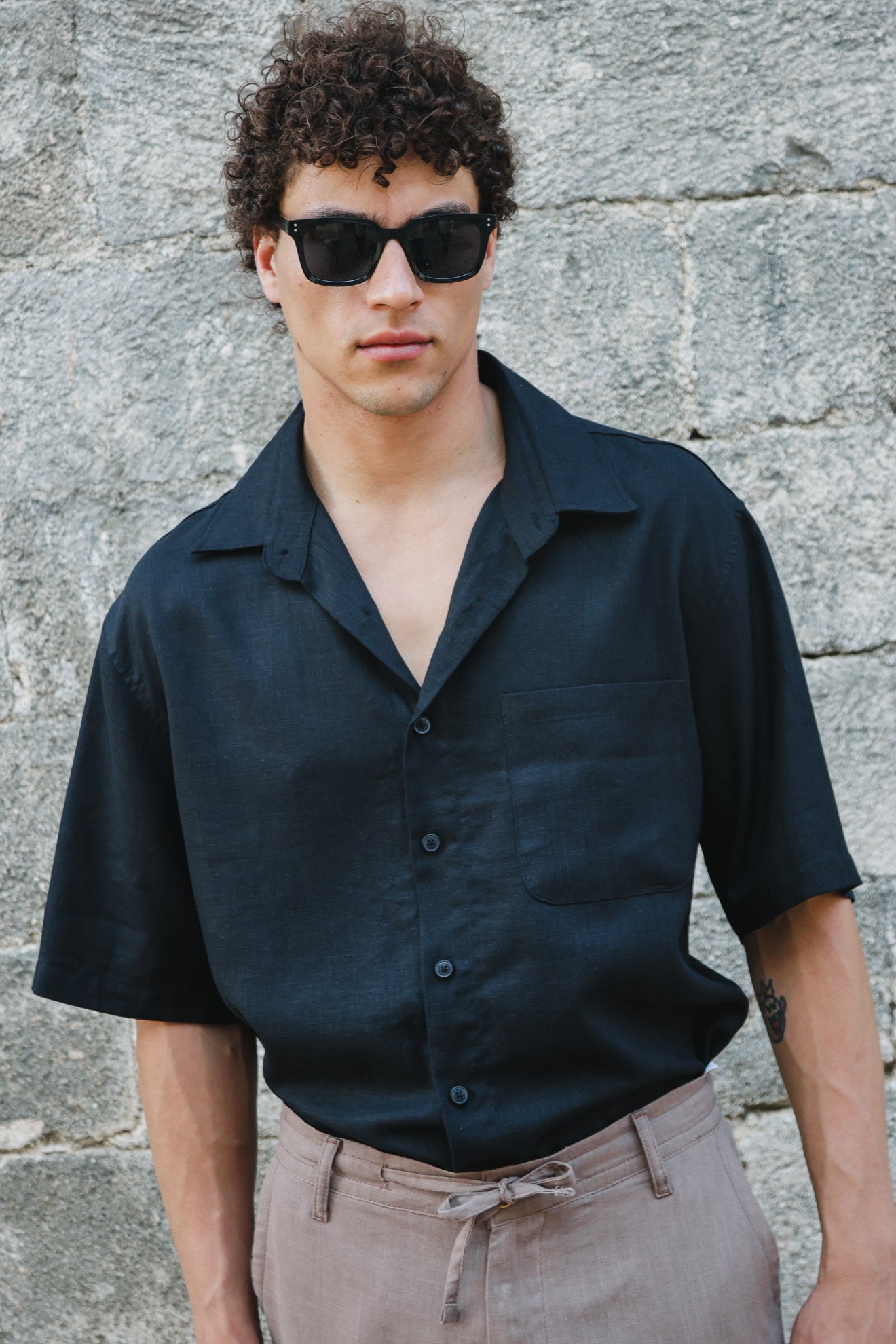 Βαμβακερό πουκάμισο relaxed fit