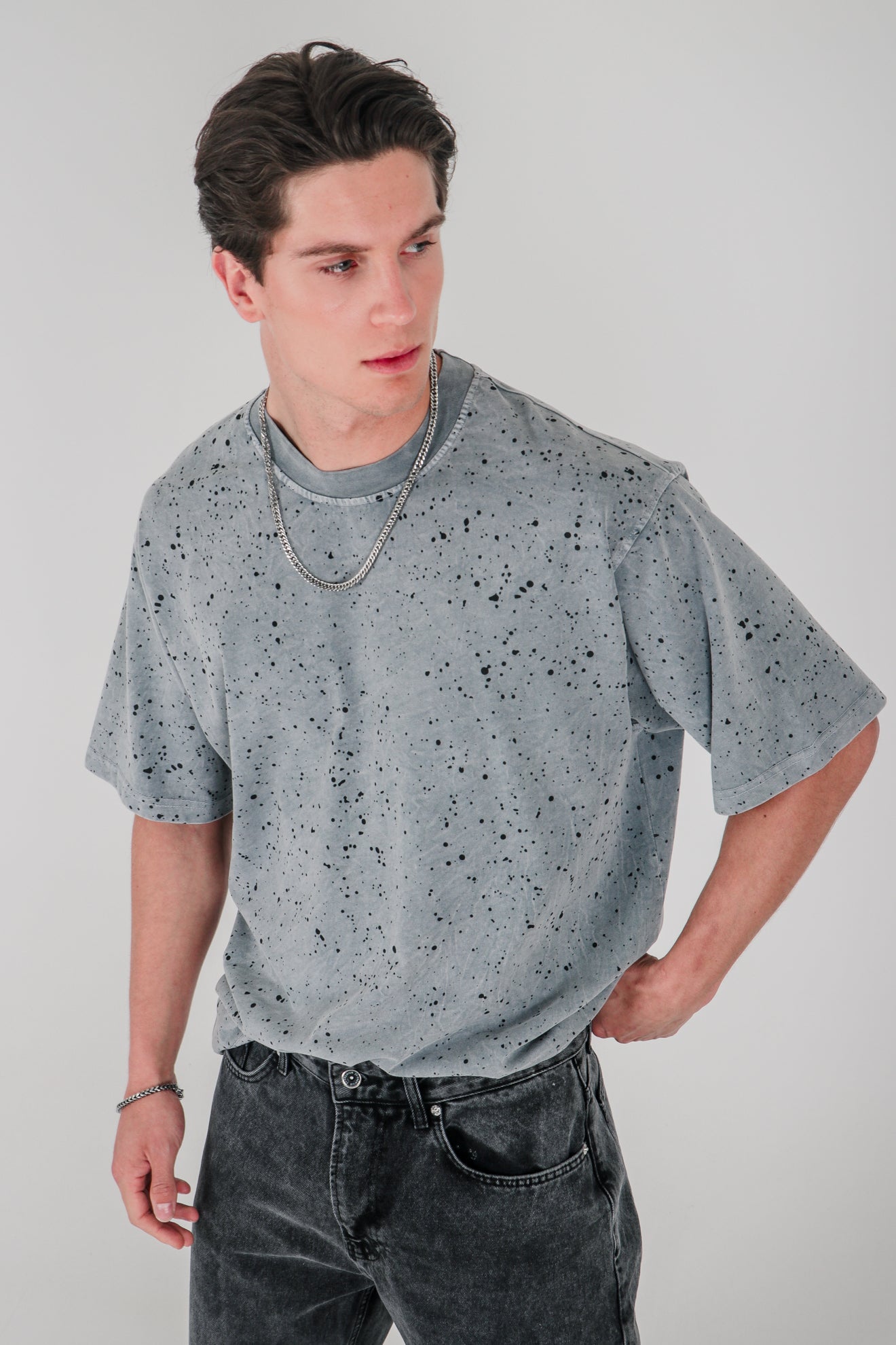 Μπλούζα με ξέβαμμα