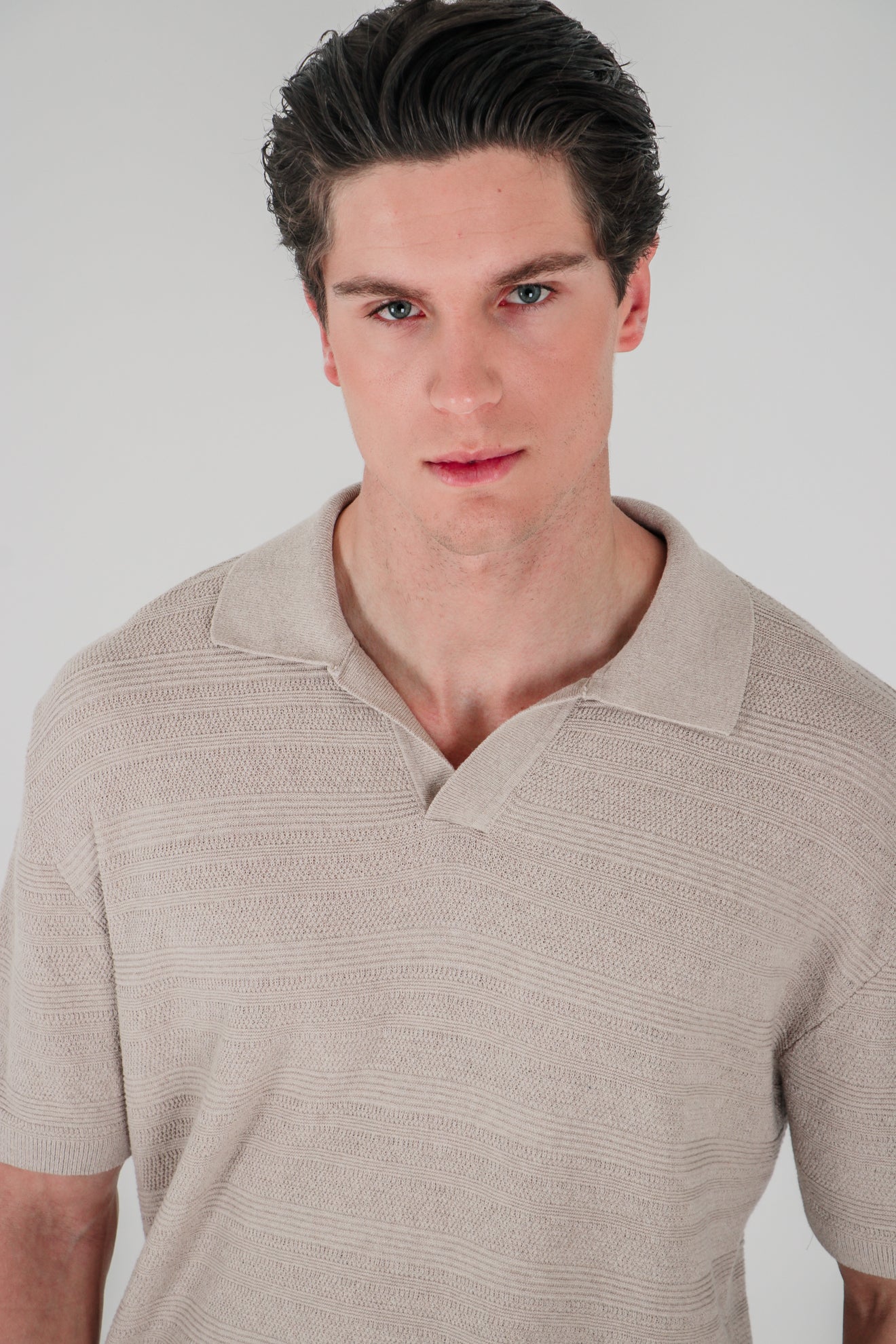 Πλεκτή μπλούζα πόλο