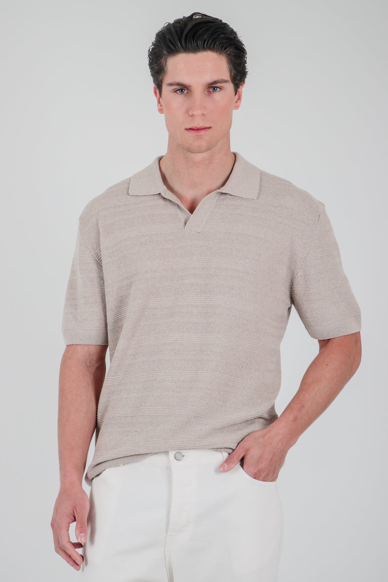 Πλεκτή μπλούζα πόλο