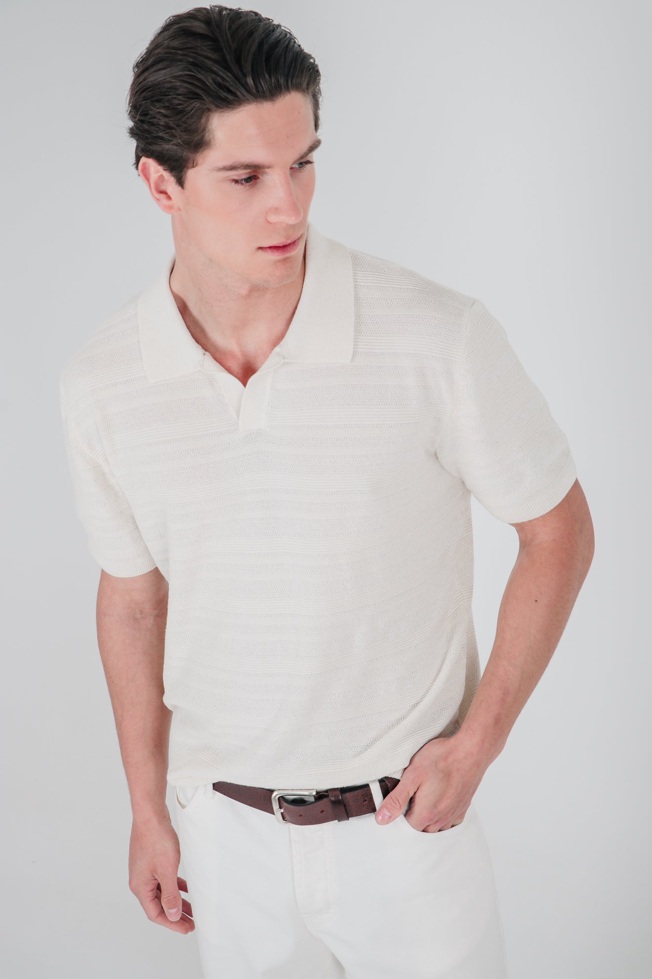 Πλεκτή μπλούζα πόλο