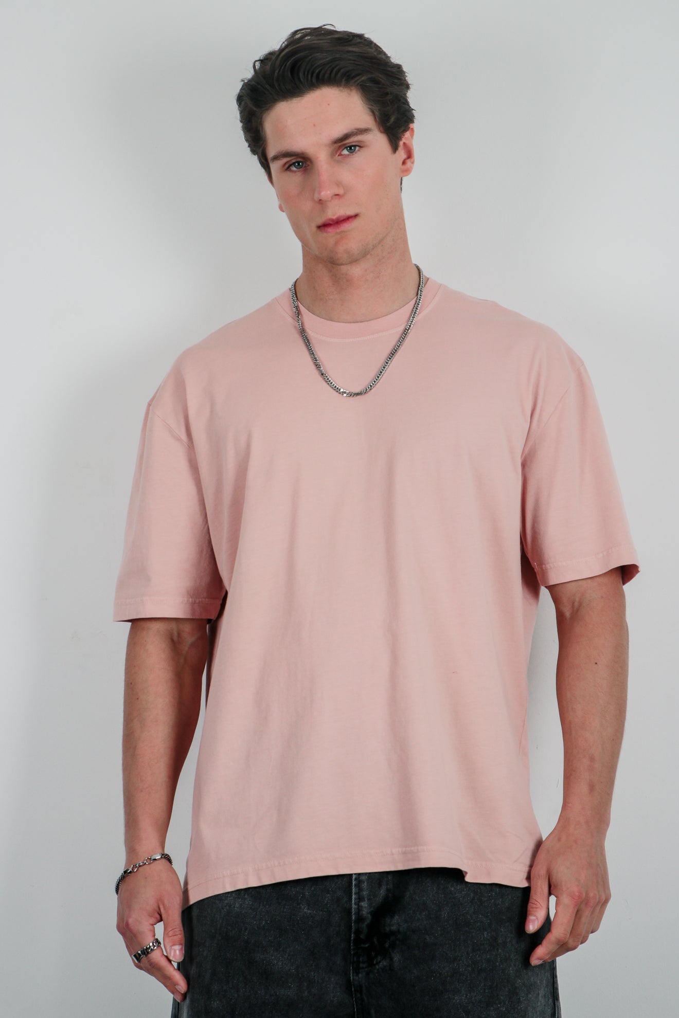 Ριχτή μπλούζα με ξέβαμμα