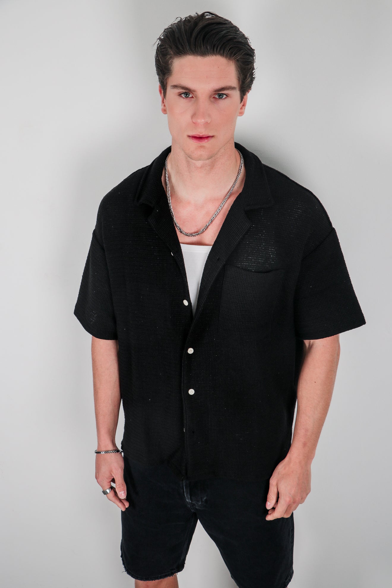 Πουκάμισο με κροσέ σχέδιο