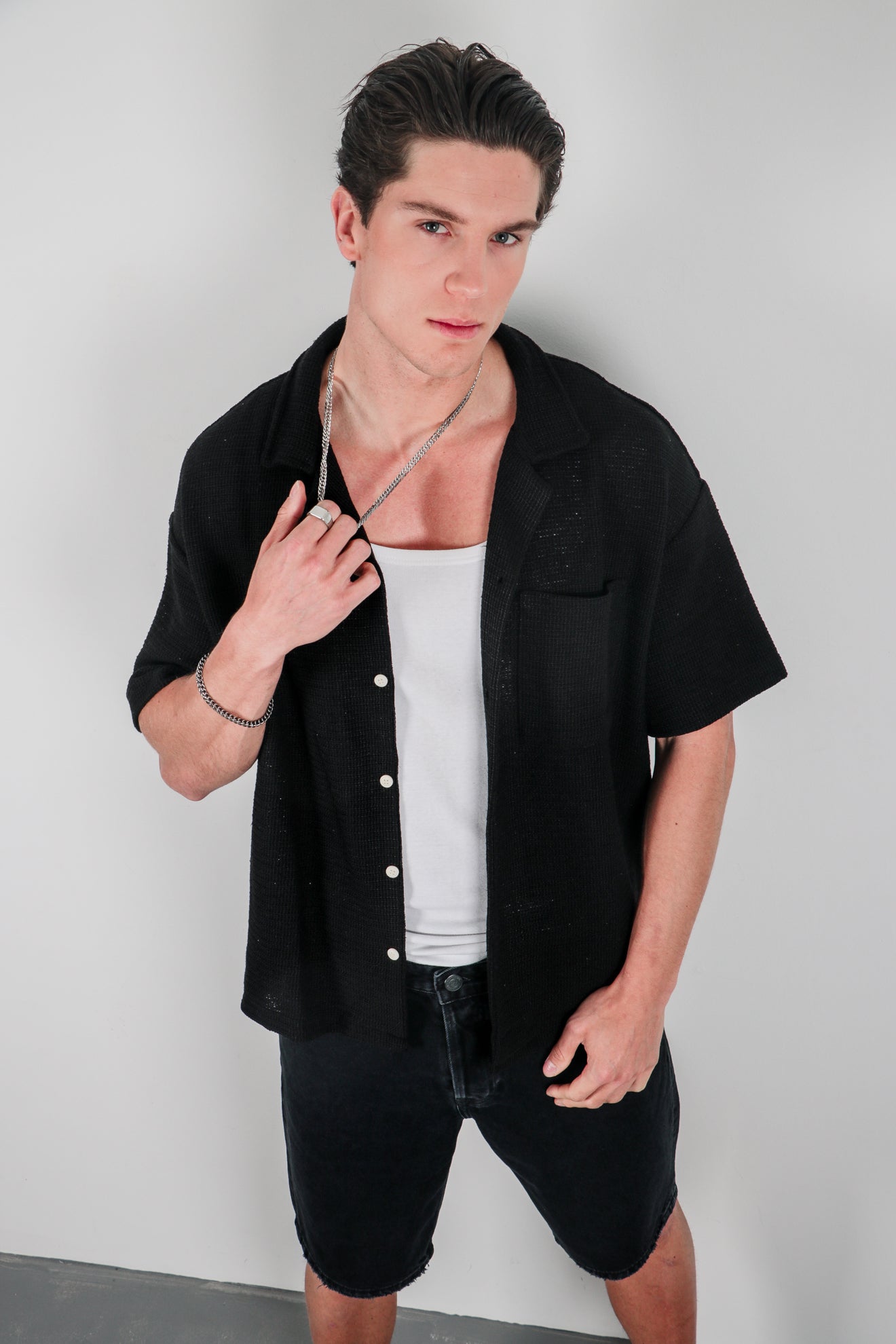 Πουκάμισο με κροσέ σχέδιο