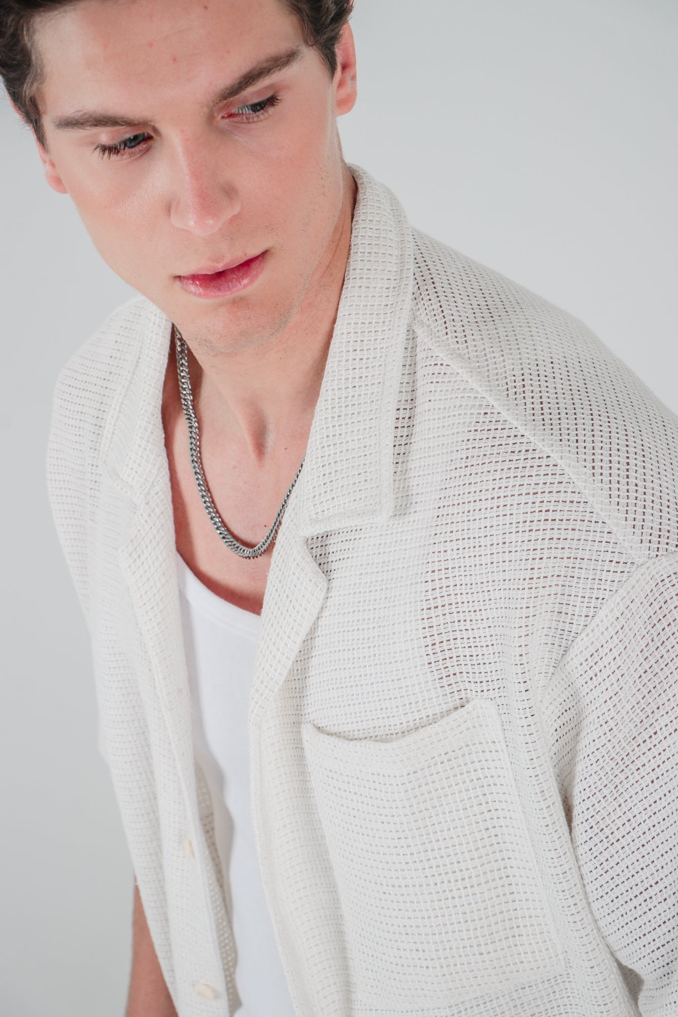 Πουκάμισο με κροσέ σχέδιο