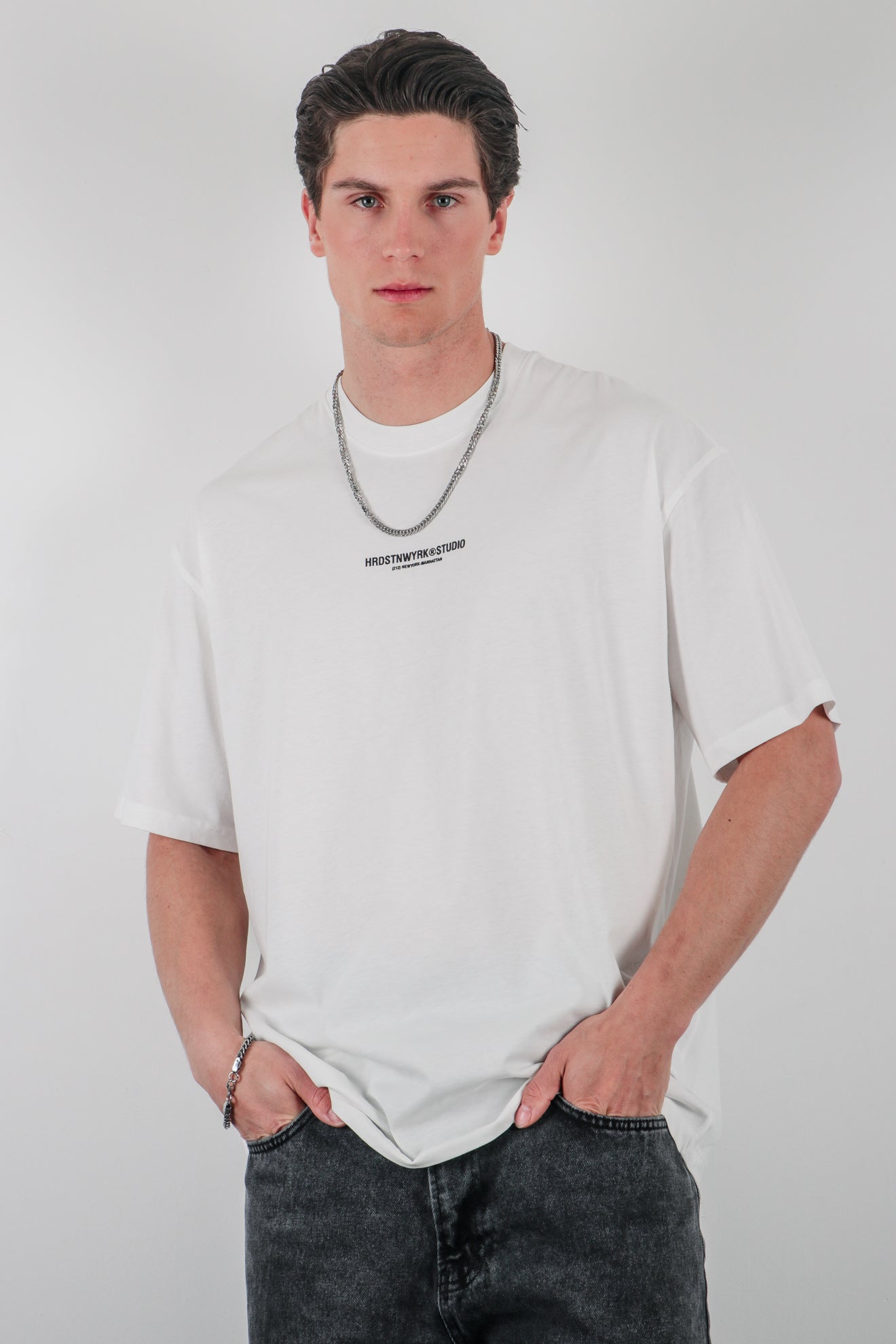 Μπλούζα με συνδυασμό σταμπών