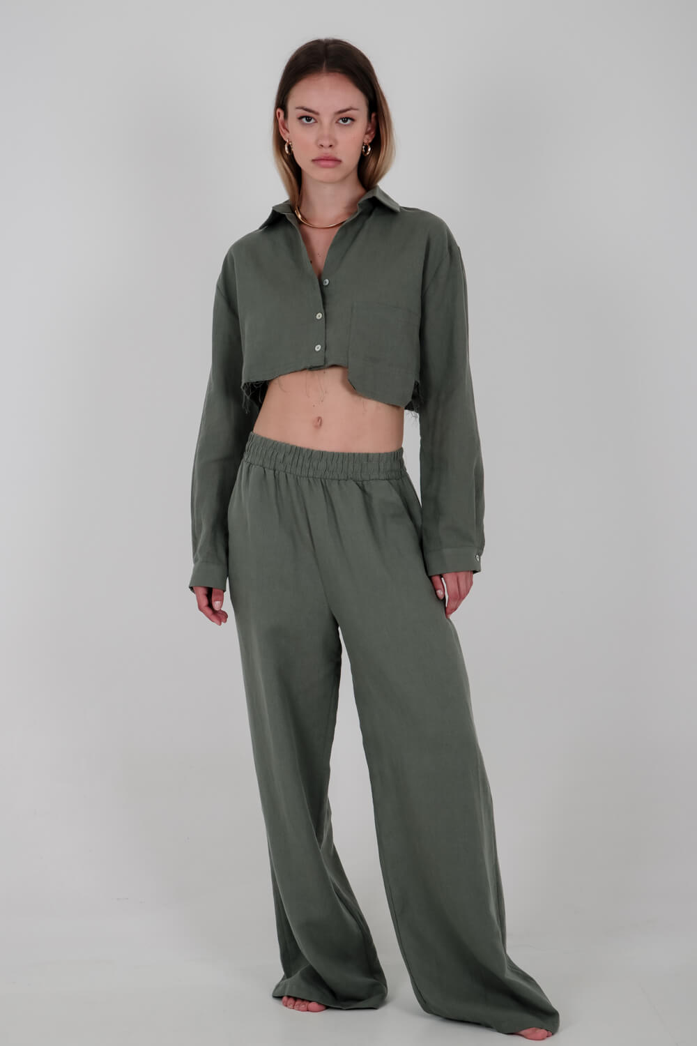 Βαμβακερό πουκάμισο cropped