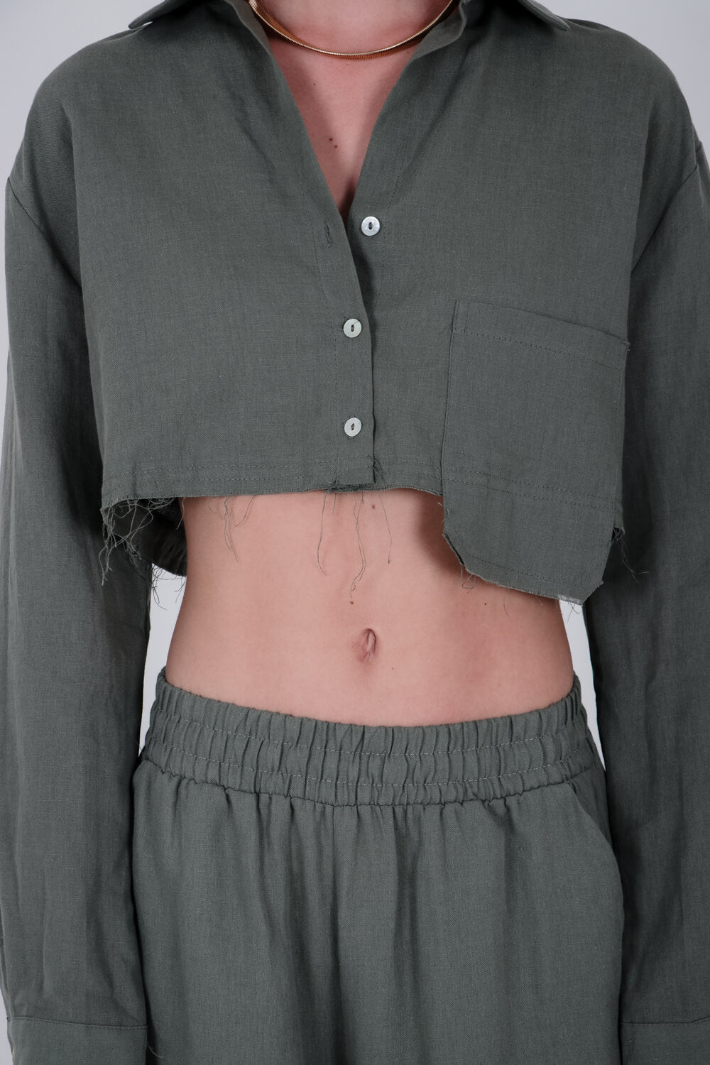 Βαμβακερό πουκάμισο cropped