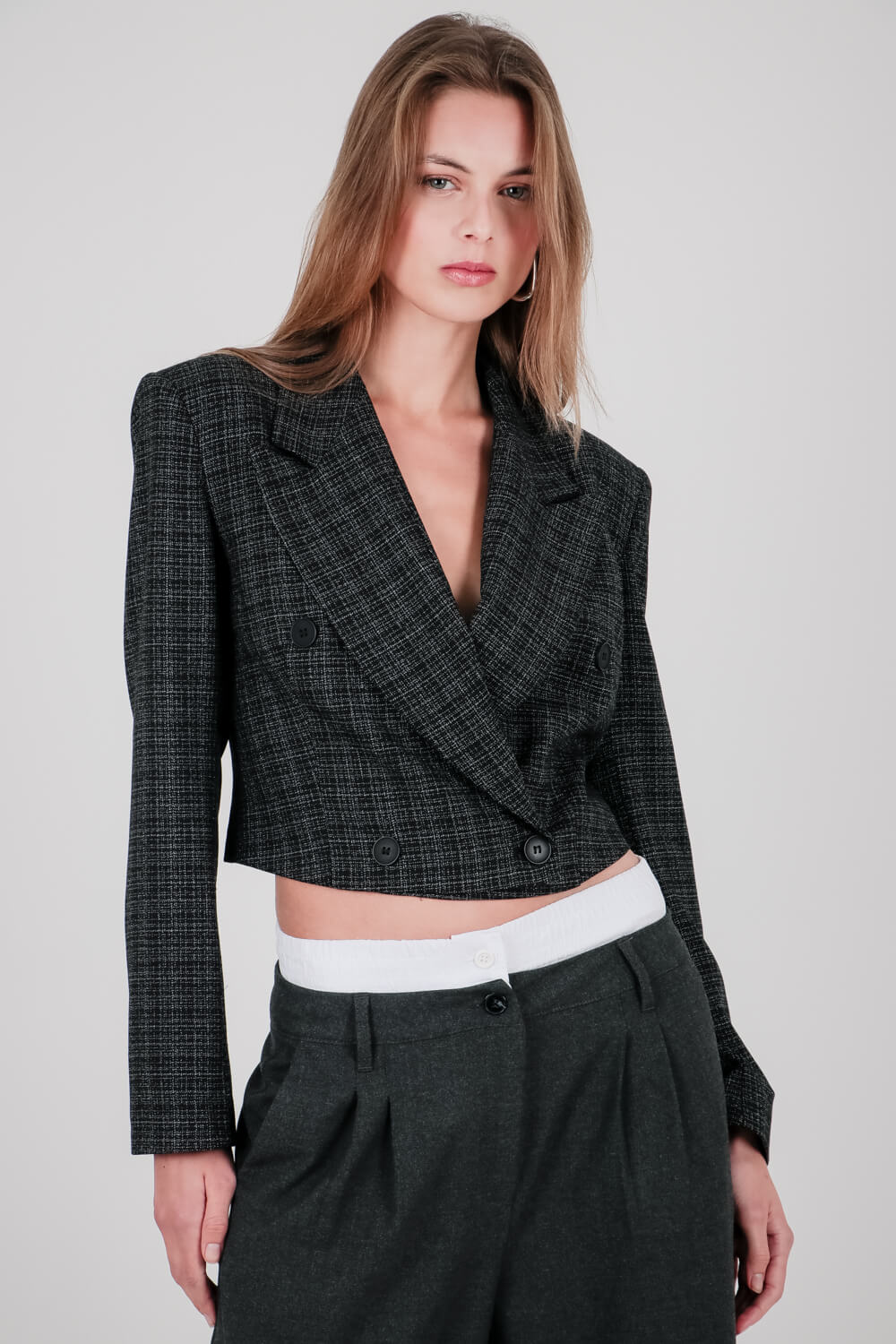 Crop μπλέιζερ