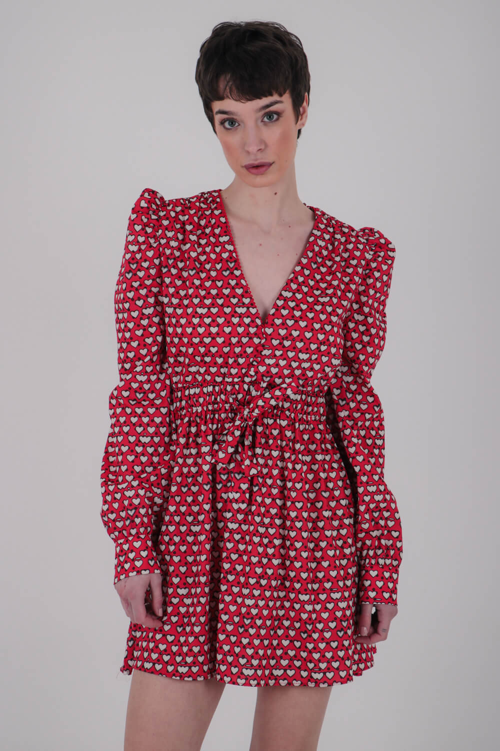 Μίνι φόρεμα με καρδιές