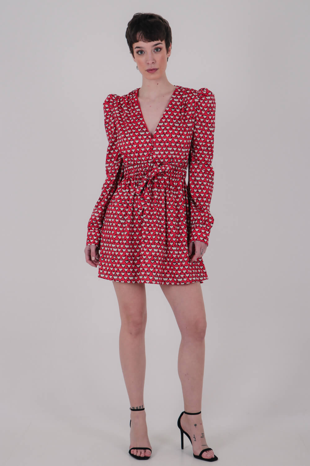 Μίνι φόρεμα με καρδιές