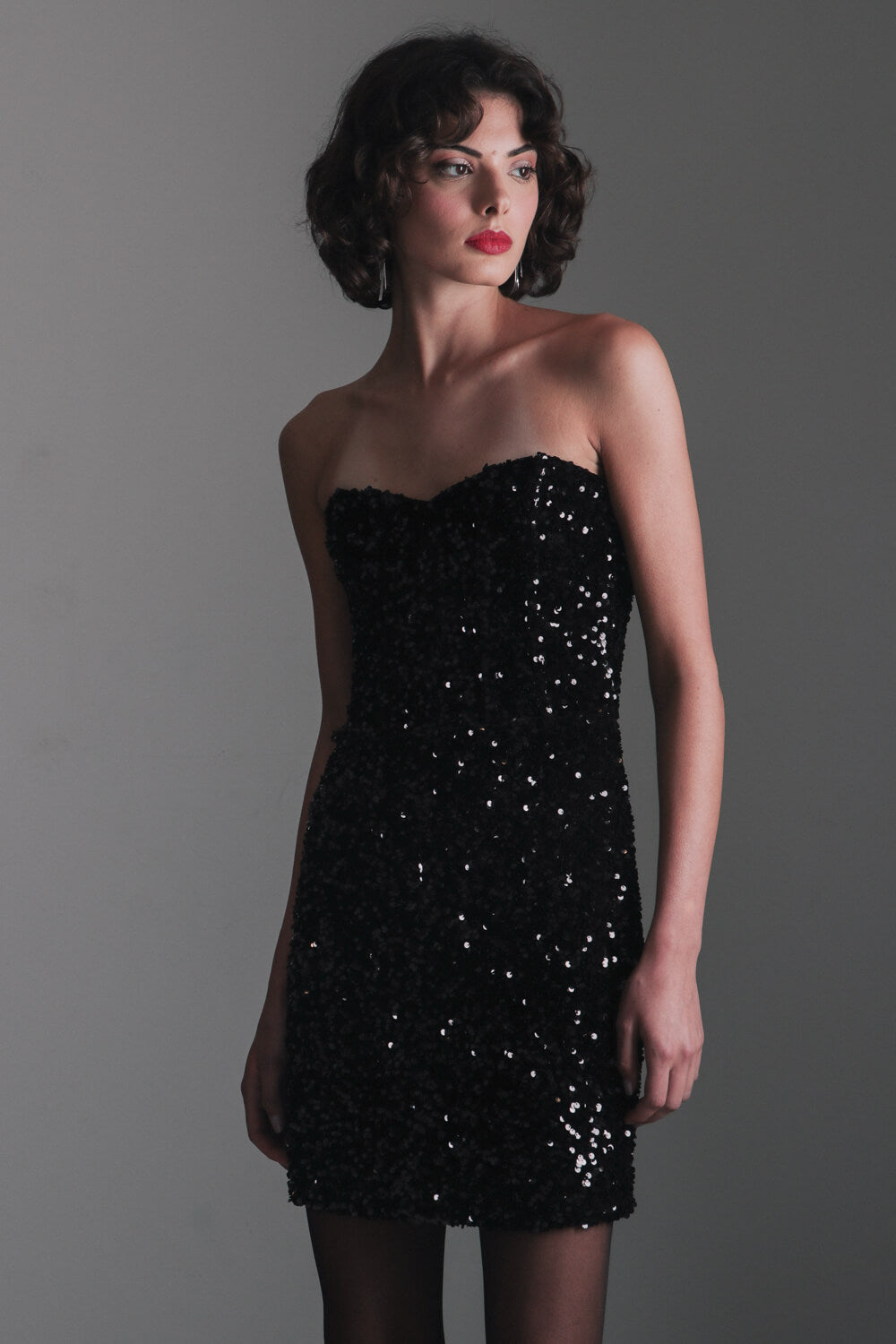 Μίνι φόρεμα με πούλιες