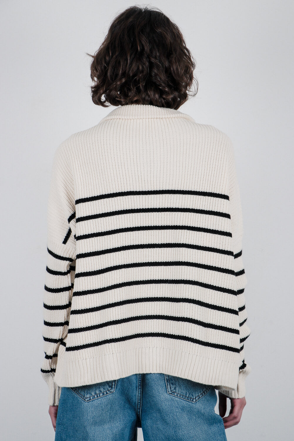 Πλεκτό πουλόβερ με φερμουάρ