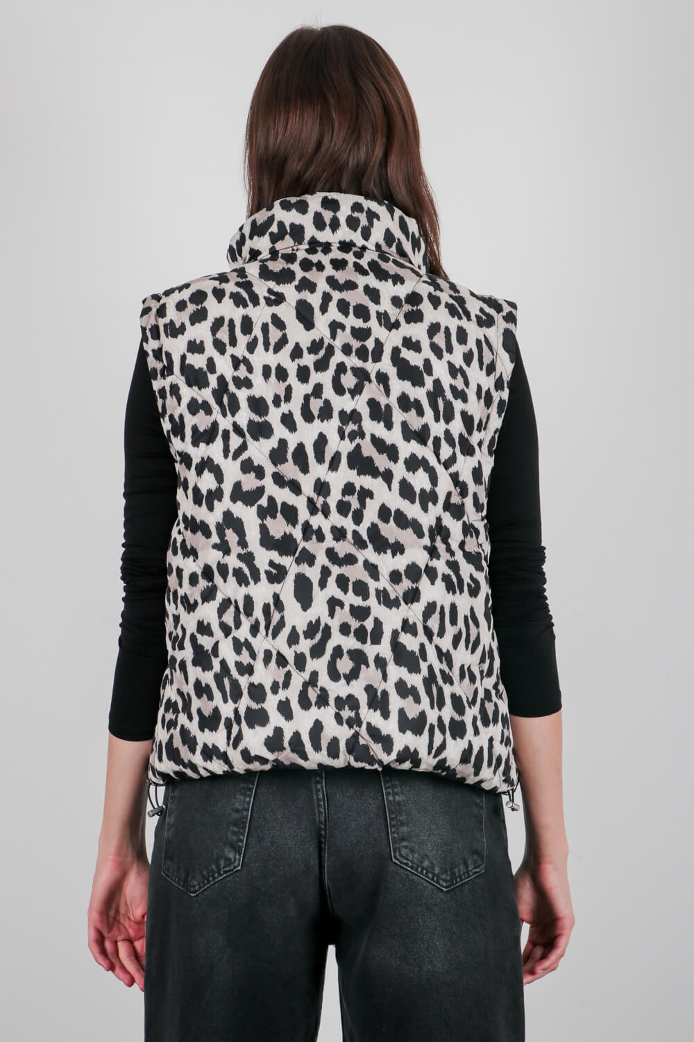 Γιλέκο διπλής όψης animal print