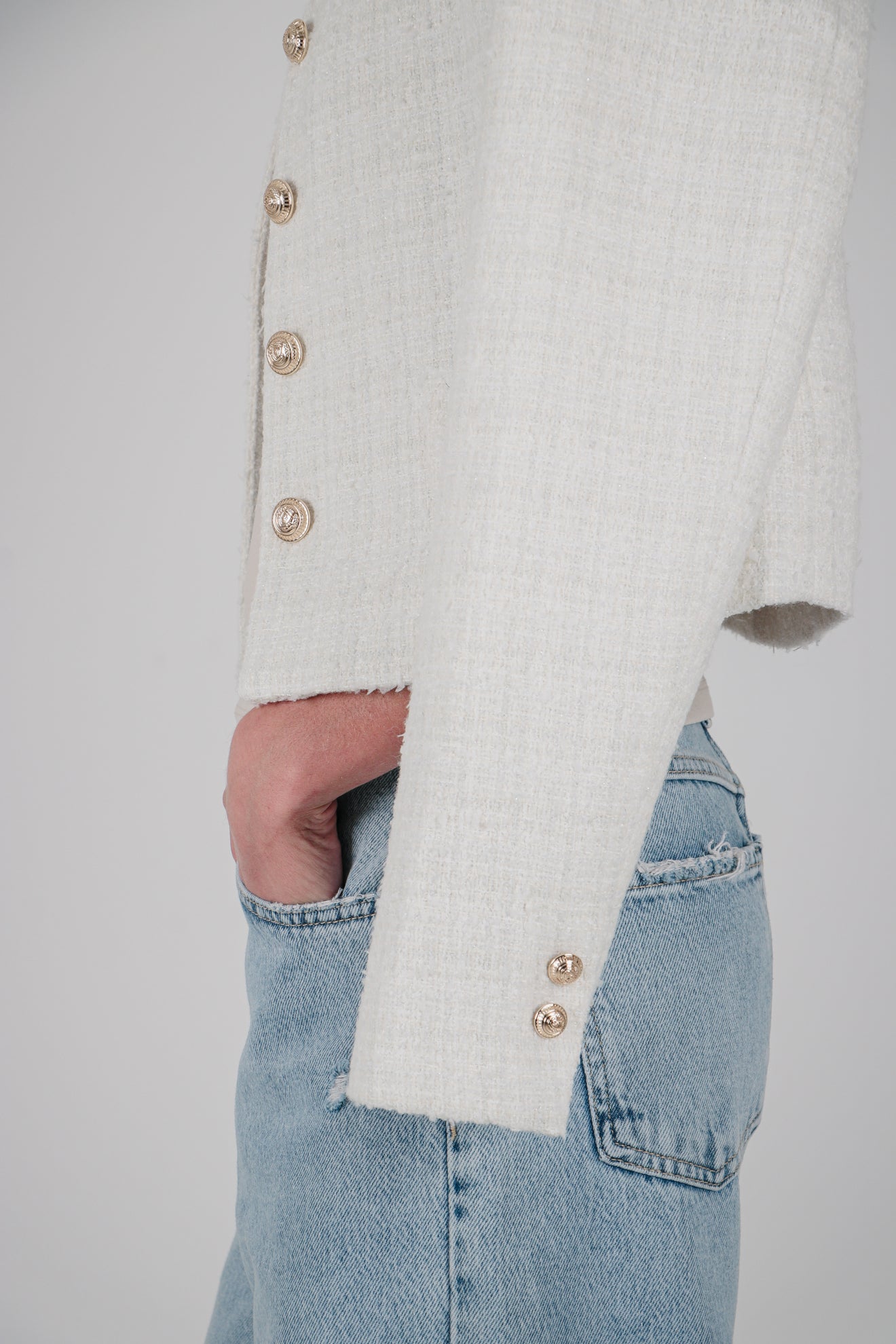 Μάλλινο μπλέιζερ με σχέδιο ύφανσης