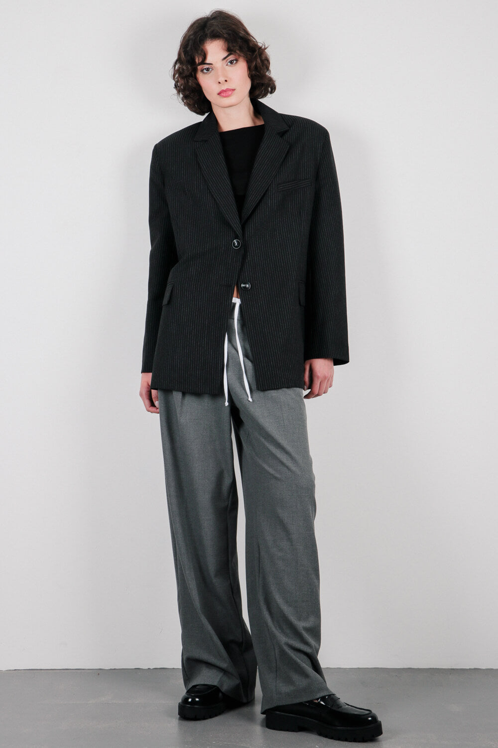 Ριγέ μπλέιζερ oversize