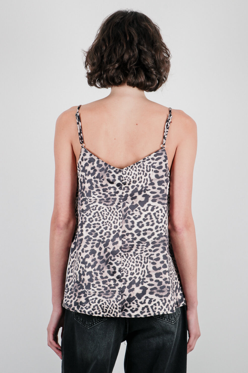 Σατινέ τοπ animal print