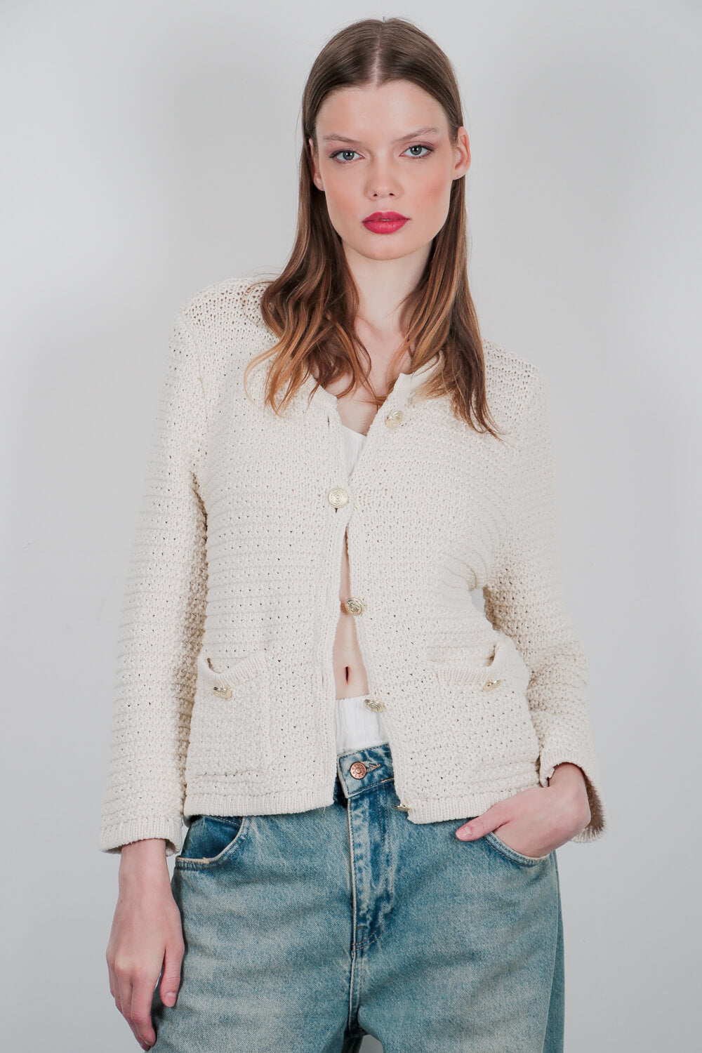 Πλεκτή ζακέτα