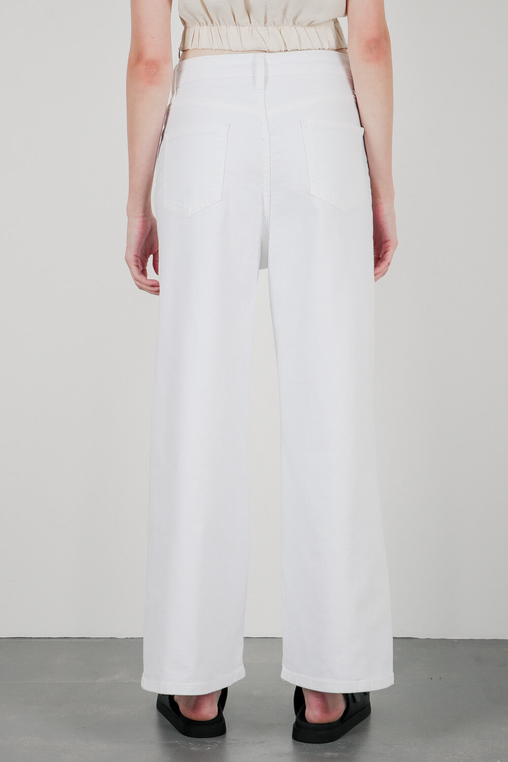 Τζιν wide leg crop