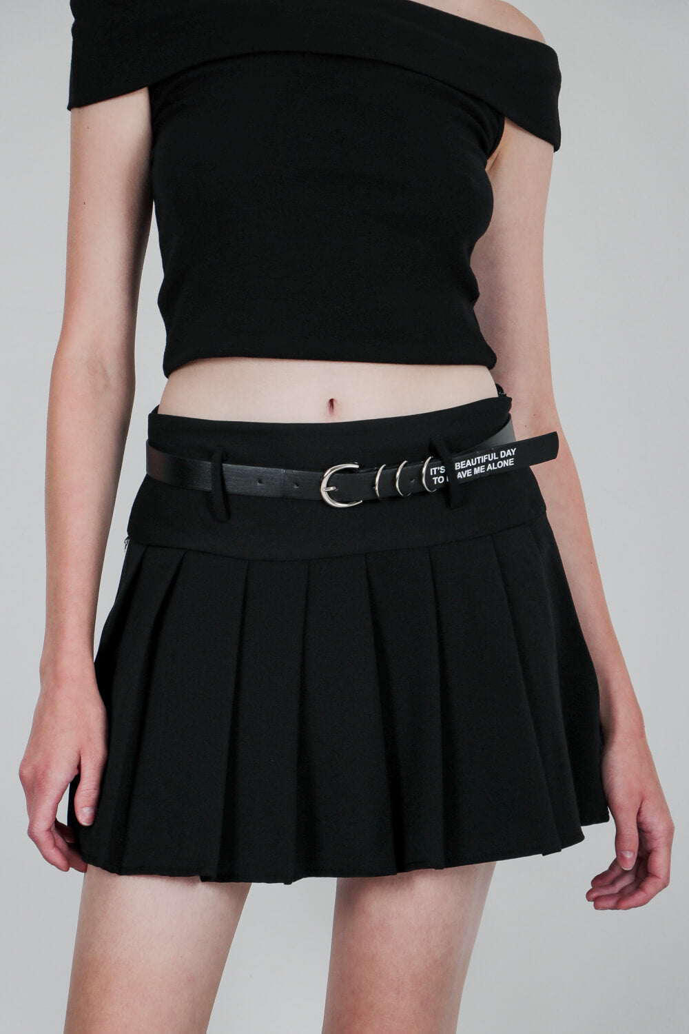 Μίνι φούστα με πιέτες