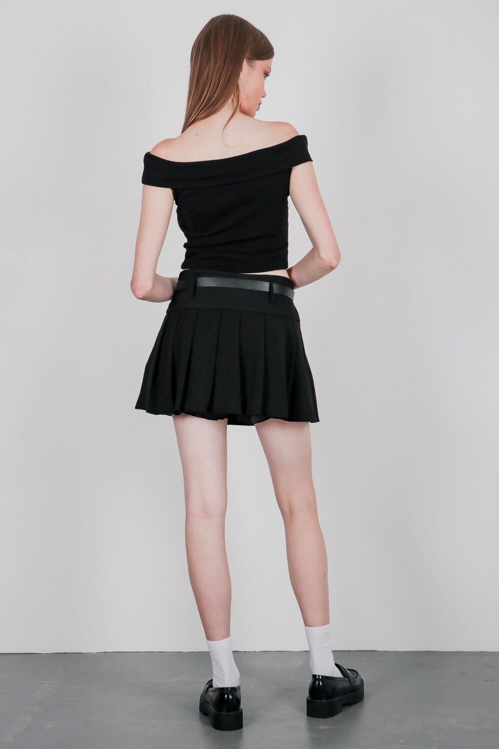 Μίνι φούστα με πιέτες