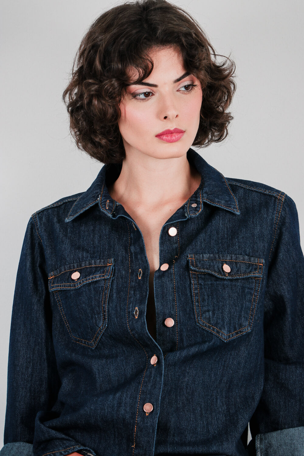 Slim πουκάμισο ντένιμ