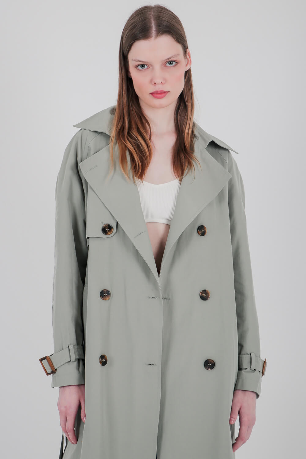 Μακριά σταυρωτή καπαρντίνα