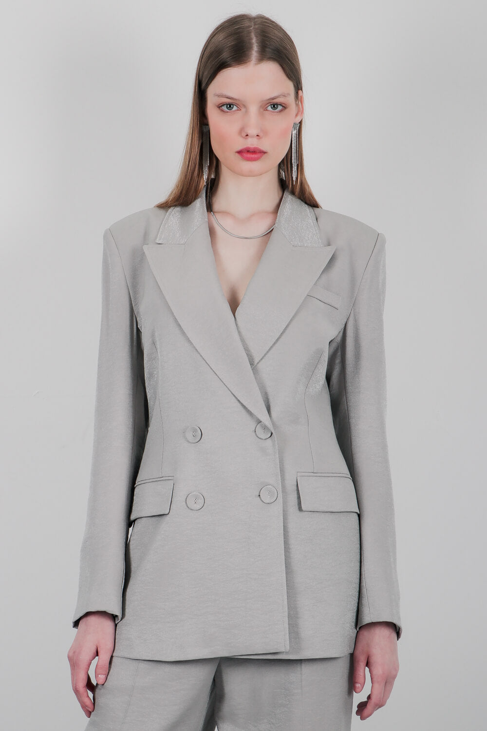 Σακάκι με γυαλιστερή όψη