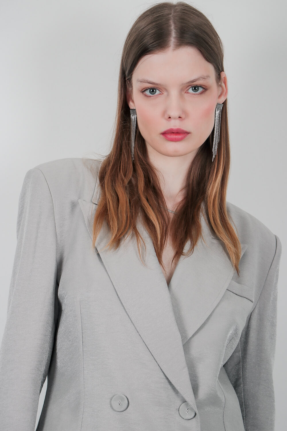 Σακάκι με γυαλιστερή όψη