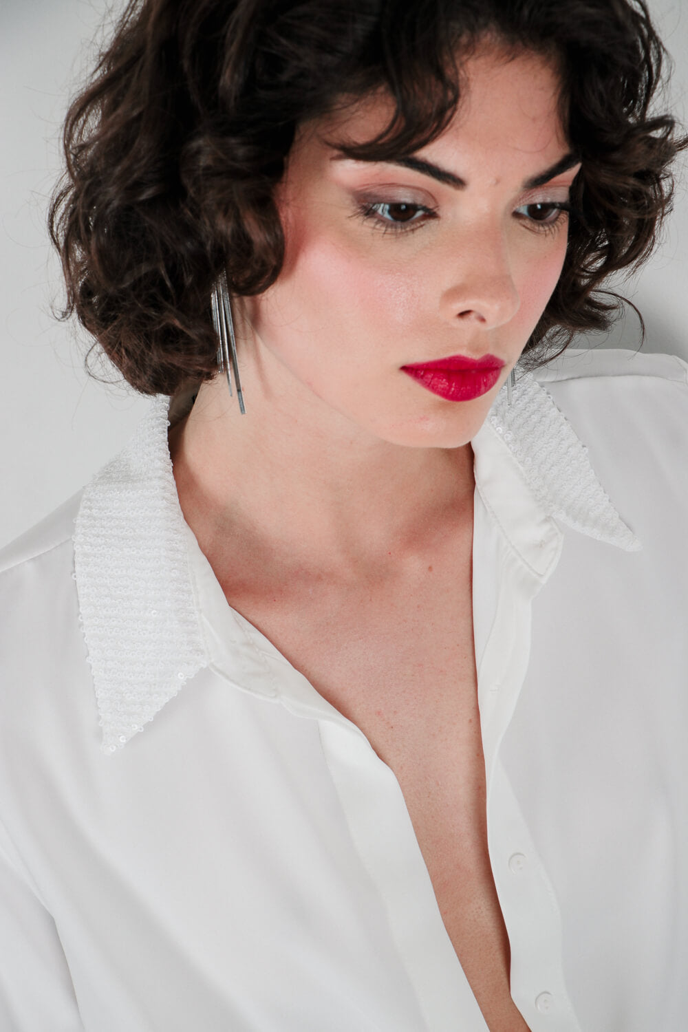 Πουκάμισο με λεπτομέρεια παγιέτα