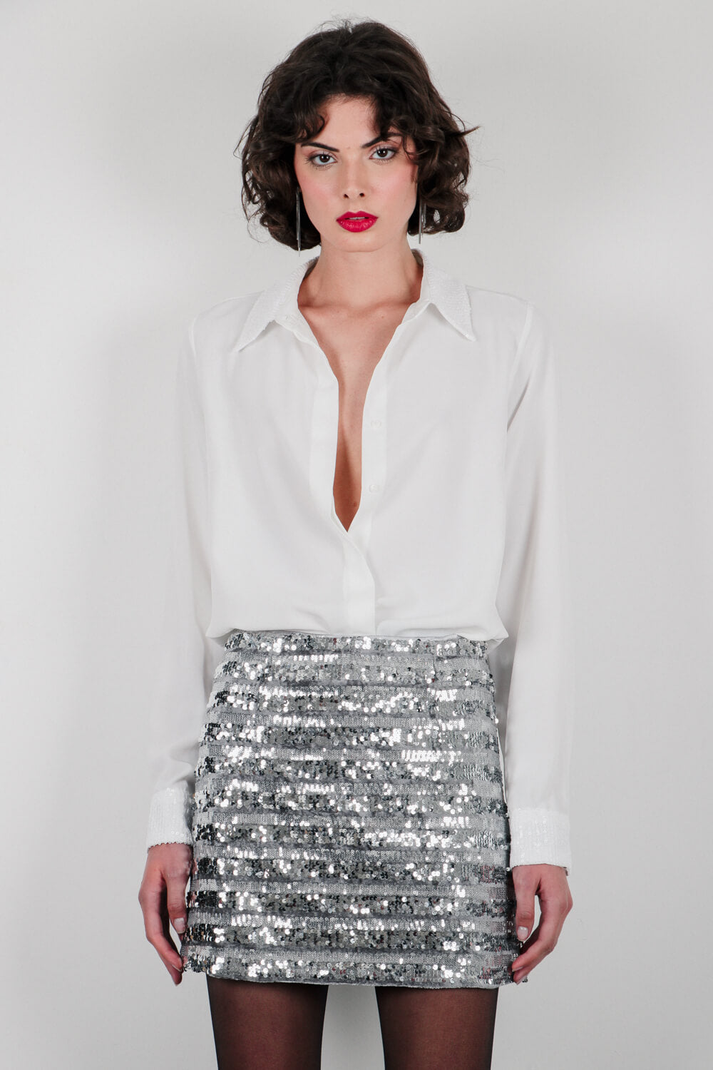 Πουκάμισο με λεπτομέρεια παγιέτα