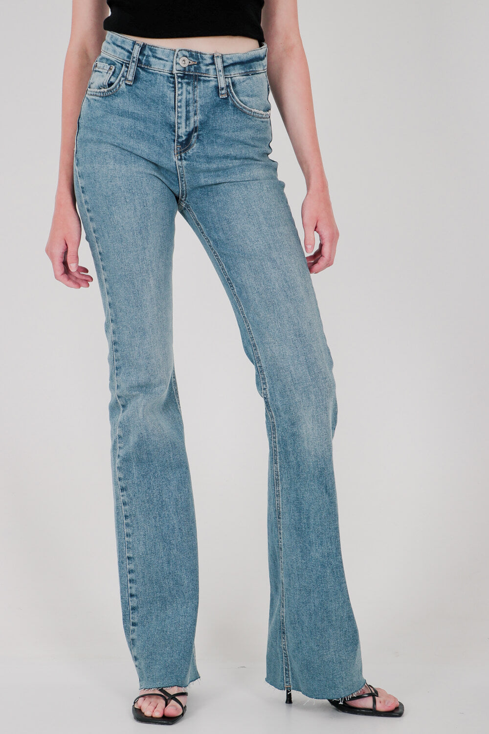 Ψηλόμεσο τζιν flare full length
