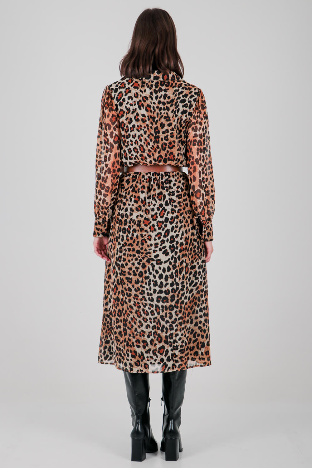 Φόρεμα μίντι animal print