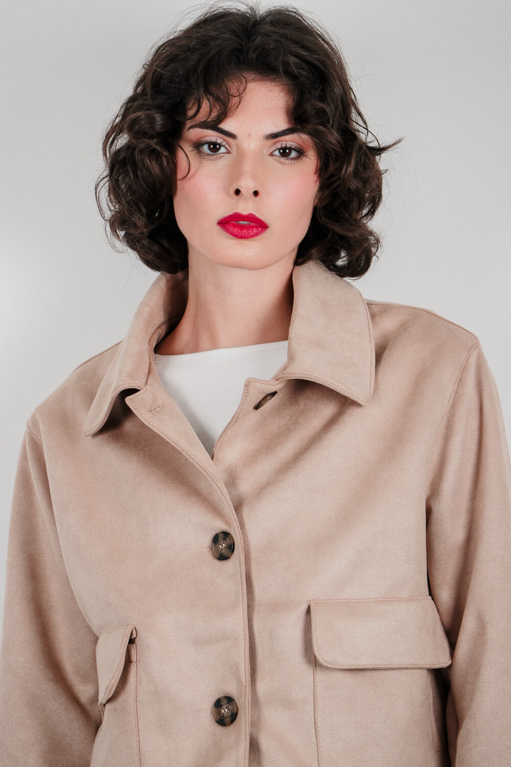 Σακάκι με σουέντ όψη