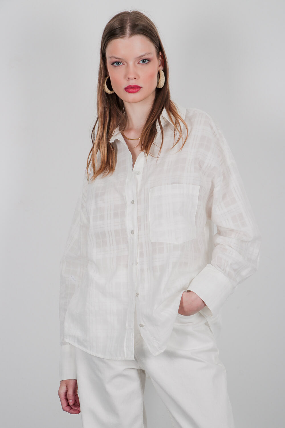 Ημιδιάφανο πουκάμισο