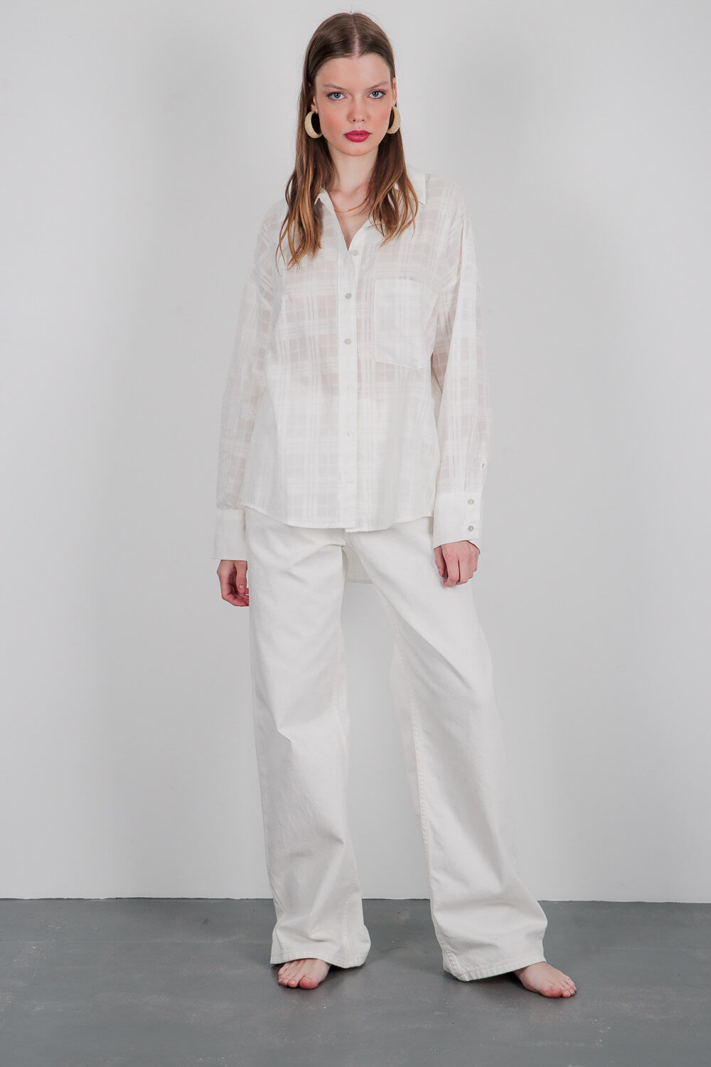 Ημιδιάφανο πουκάμισο