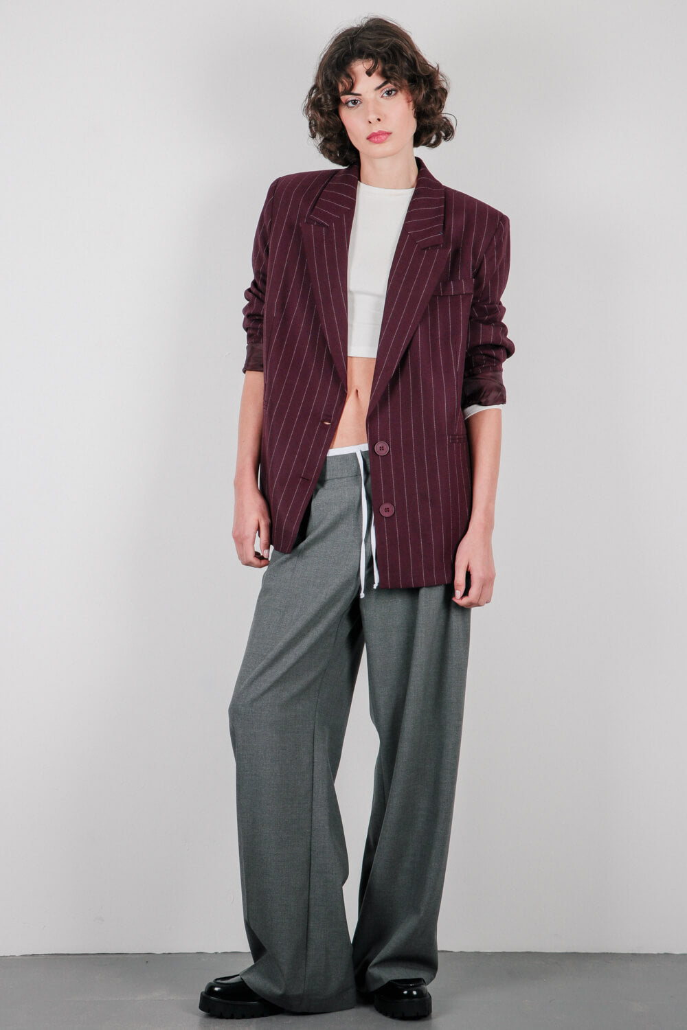 Ριγέ μπλέιζερ oversize