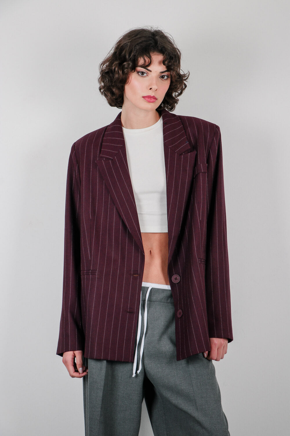 Ριγέ μπλέιζερ oversize